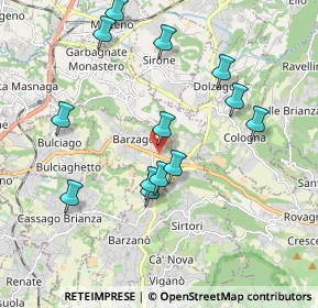 Mappa Via Statale Briantea, 23890 Barzago LC, Italia (1.88308)