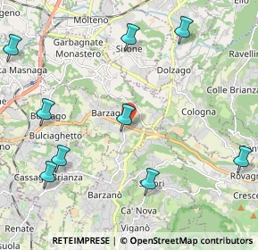 Mappa Via Statale Briantea, 23890 Barzago LC, Italia (2.96091)