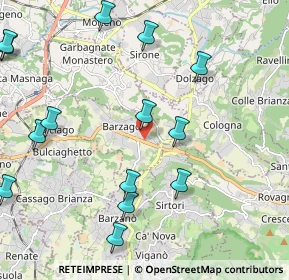 Mappa Via Statale Briantea, 23890 Barzago LC, Italia (2.82375)