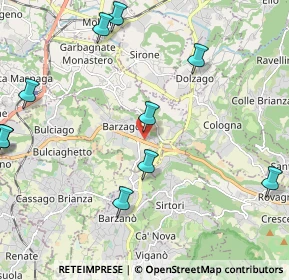 Mappa Via Statale Briantea, 23890 Barzago LC, Italia (2.87583)