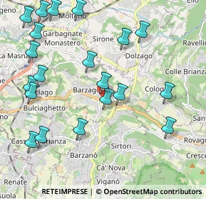 Mappa Via Statale Briantea, 23890 Barzago LC, Italia (2.451)