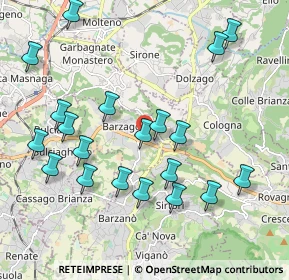 Mappa Via Statale Briantea, 23890 Barzago LC, Italia (2.149)