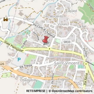 Mappa Via Mus, 3, 11027 Saint-Vincent, Aosta (Valle d'Aosta)