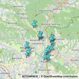 Mappa Via S. Giuseppe Garibaldi, 24031 Almenno San Salvatore BG, Italia (1.575)