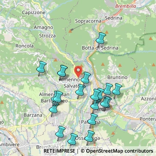 Mappa Via S. Giuseppe Garibaldi, 24031 Almenno San Salvatore BG, Italia (2.149)