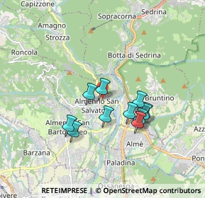 Mappa Via S. Giuseppe Garibaldi, 24031 Almenno San Salvatore BG, Italia (1.43091)
