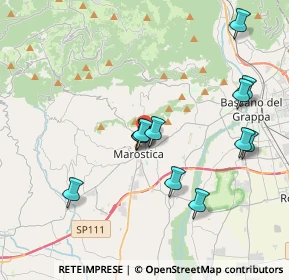 Mappa Via Gianni Cecchin, 36063 Marostica VI, Italia (3.74417)