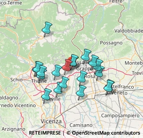 Mappa Via Gianni Cecchin, 36063 Marostica VI, Italia (11.8225)