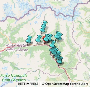 Mappa Via Circonvallazione, 11024 Chatillon AO, Italia (8.77263)