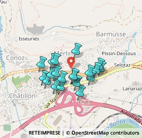 Mappa Via Circonvallazione, 11024 Chatillon AO, Italia (0.3275)