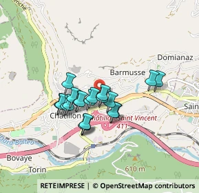 Mappa Via Circonvallazione, 11024 Chatillon AO, Italia (0.6415)