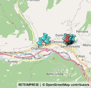 Mappa Via Circonvallazione, 11024 Chatillon AO, Italia (1.48615)