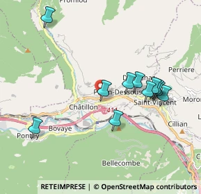 Mappa Via Circonvallazione, 11024 Chatillon AO, Italia (1.85091)