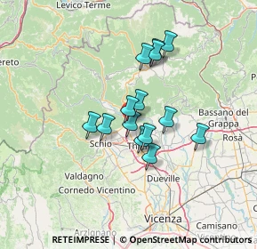 Mappa Via Tondelle, 36013 Piovene Rocchette VI, Italia (9.815)