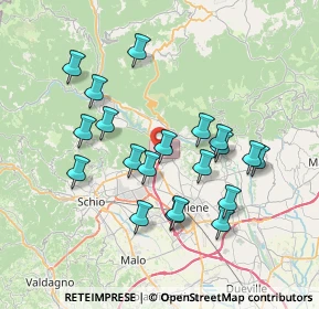 Mappa Via Tondelle, 36013 Piovene Rocchette VI, Italia (6.913)