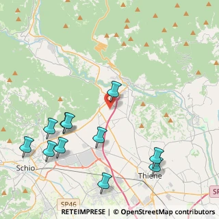 Mappa Via Tondelle, 36013 Piovene Rocchette VI, Italia (5.07)