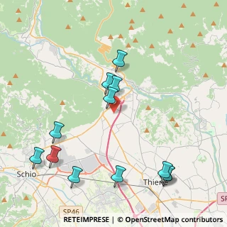Mappa Via Tondelle, 36013 Piovene Rocchette VI, Italia (4.75417)