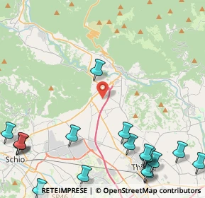 Mappa Via Tondelle, 36013 Piovene Rocchette VI, Italia (6.67263)