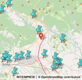 Mappa Via Tondelle, 36013 Piovene Rocchette VI, Italia (6.16444)