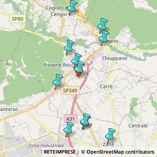 Mappa Via Tondelle, 36013 Piovene Rocchette VI, Italia (2.22364)
