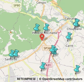 Mappa Via del Monte, 36013 Piovene Rocchette VI, Italia (2.59167)