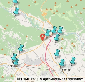 Mappa Via del Monte, 36013 Piovene Rocchette VI, Italia (4.86917)