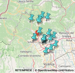 Mappa Via del Monte, 36013 Piovene Rocchette VI, Italia (10.04)