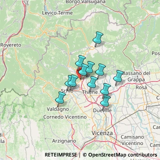 Mappa Via del Monte, 36013 Piovene Rocchette VI, Italia (9.105)