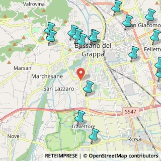 Mappa Via Giorgio Ferraro, 36061 Bassano del Grappa VI, Italia (2.87882)