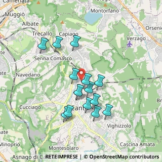 Mappa Via Vittorio Veneto, 22063 Cantù CO, Italia (1.59467)