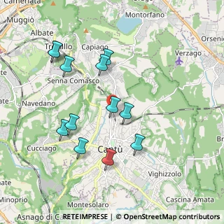 Mappa Via Vittorio Veneto, 22063 Cantù CO, Italia (1.89167)