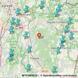 Mappa Strada Val Moriggiola Della, 21040 Venegono Superiore VA, Italia (6.2665)