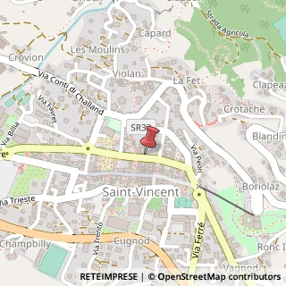 Mappa Via Roma, 207, 11027 Saint-Vincent, Aosta (Valle d'Aosta)