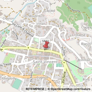 Mappa Via Roma, 8, 11027 Saint-Vincent, Aosta (Valle d'Aosta)