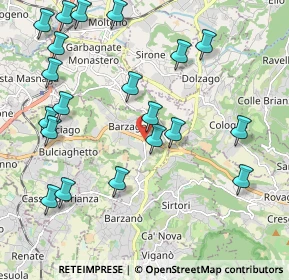 Mappa SS342, 23890 Barzago LC, Italia (2.408)