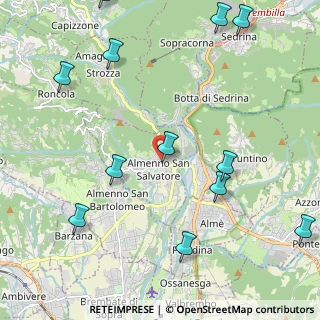 Mappa Via Virano, 24031 Almenno San Salvatore BG, Italia (2.775)