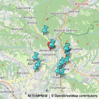 Mappa Via Virano, 24031 Almenno San Salvatore BG, Italia (1.605)
