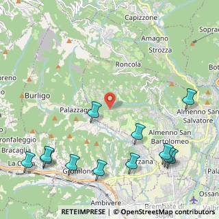 Mappa Via Camoretti, 24030 Almenno San Bartolomeo BG, Italia (2.88833)
