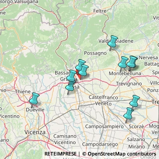 Mappa Via Don E. Farronato, 36060 Romano D'ezzelino VI, Italia (15.72091)