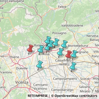 Mappa Via Don E. Farronato, 36060 Romano D'ezzelino VI, Italia (10.0975)