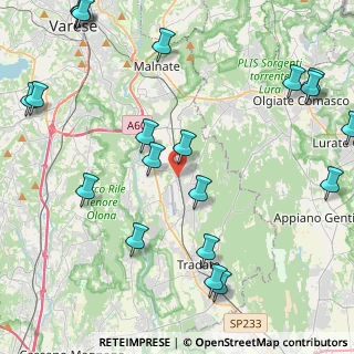 Mappa Via Fratelli Cervi, 21040 Venegono Superiore VA, Italia (5.7755)