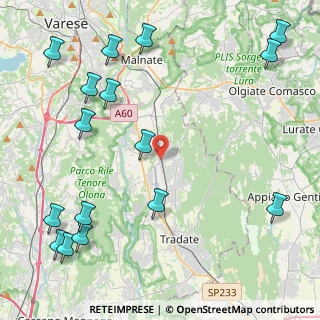 Mappa Via Fratelli Cervi, 21040 Venegono Superiore VA, Italia (5.9025)