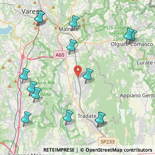 Mappa Via Fratelli Cervi, 21040 Venegono Superiore VA, Italia (5.66714)