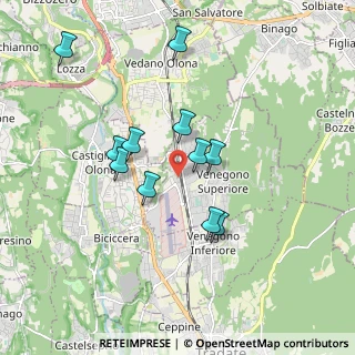 Mappa Via Fratelli Cervi, 21040 Venegono Superiore VA, Italia (1.59818)
