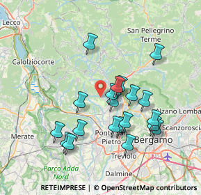 Mappa Via Brigata Partigiani Albenza, 24030 Almenno San Bartolomeo BG, Italia (6.9195)