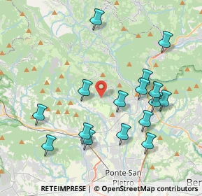 Mappa Via Brigata Partigiani Albenza, 24030 Almenno San Bartolomeo BG, Italia (4.11875)