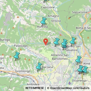 Mappa Via Brigata Partigiani Albenza, 24030 Almenno San Bartolomeo BG, Italia (2.87083)