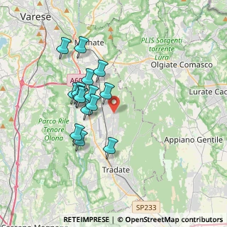 Mappa Via Asiago, 21040 Venegono Superiore VA, Italia (3.08933)