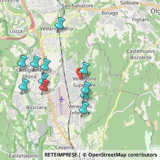 Mappa Via Asiago, 21040 Venegono Superiore VA, Italia (2.04182)