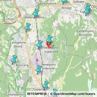 Mappa Via Asiago, 21040 Venegono Superiore VA, Italia (3.05818)